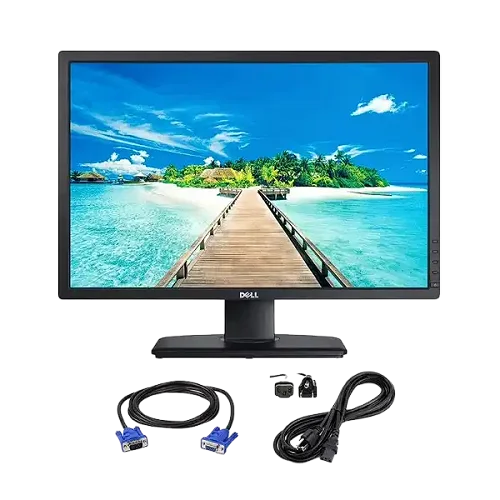 DELL Refurbished 19inch LED Monitor With Free VGA and HDMI Cables- Black