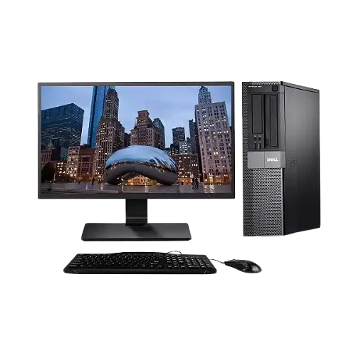DELL OptiPlex 7010 Full Set 19 Inches monitor 4GB RAM 500GB i3 - Black