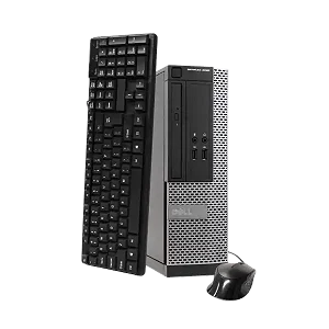 DELL Refurbished Optiplex Desktop CPU 4gb RAM 500GB HDD I5 With Free VGA-Black
