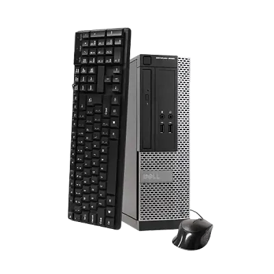 DELL Refurbished Optiplex Desktop CPU 4gb RAM 500GB HDD I5 With Free VGA-Black