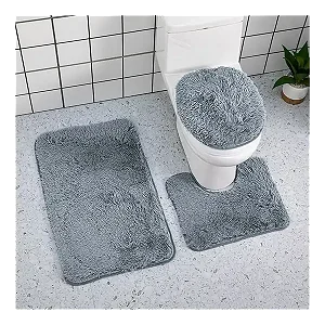 Generic 3pcs Bathroom Rug, mat Set