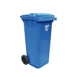 240L Dust Bin/Waste Bin 2 Wheels - Blue