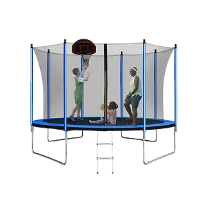Trampoline for Kid Adult 10FT Outdoor Trampoline with Safety Enclosure Net