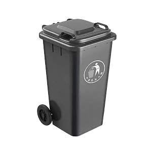 120L Dust Bin/Waste Bin 2 Wheel - Black