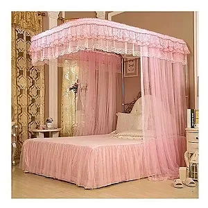 2 Stand Rail Mosquito Net 5by6 - Pink