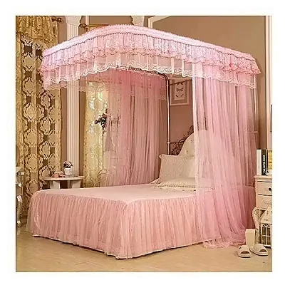 2 Stand Rail Mosquito Net 5by6 - Pink