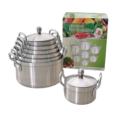 7 Piece Stainless Steel Saucepans
