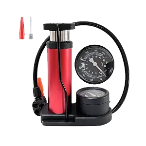 Bike Pump Mini Portable Bicycle Foot Pump with Pressure Gauge