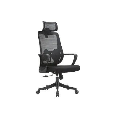 Executive Office Chair With Headrest- Black