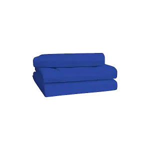 Premium 6x6 6 pieces Cotton Not-Fitted Bedsheets Set - Blue