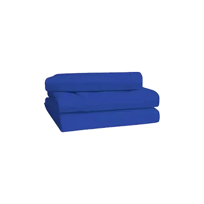 Premium 6x6 6 pieces Cotton Not-Fitted Bedsheets Set - Blue