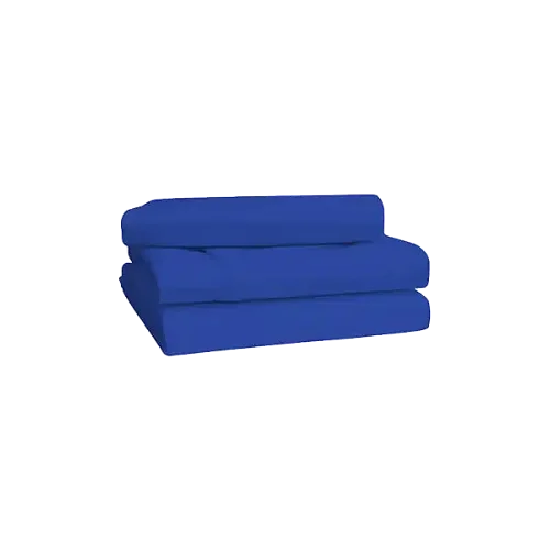 Premium 6x6 6 pieces Cotton Not-Fitted Bedsheets Set - Blue