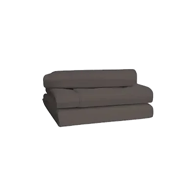Premium 6x6 6 pieces Cotton Not-Fitted Bedsheets Set - Grey