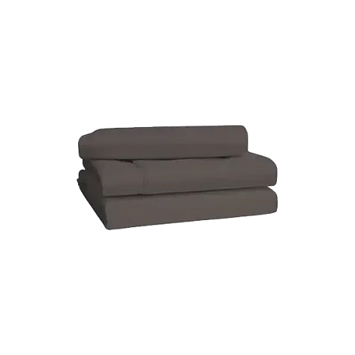 Premium 6x6 6 pieces Cotton Not-Fitted Bedsheets Set - Grey