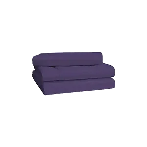 Premium 6x6 6 pieces Cotton Not-Fitted Bedsheets Set - Purple