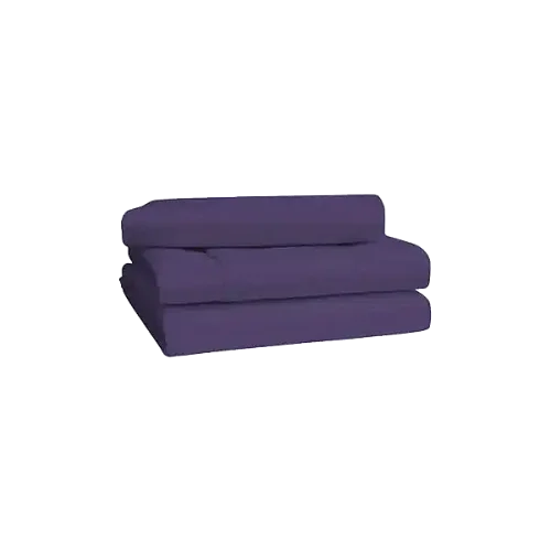 Premium 6x6 6 pieces Cotton Not-Fitted Bedsheets Set - Purple