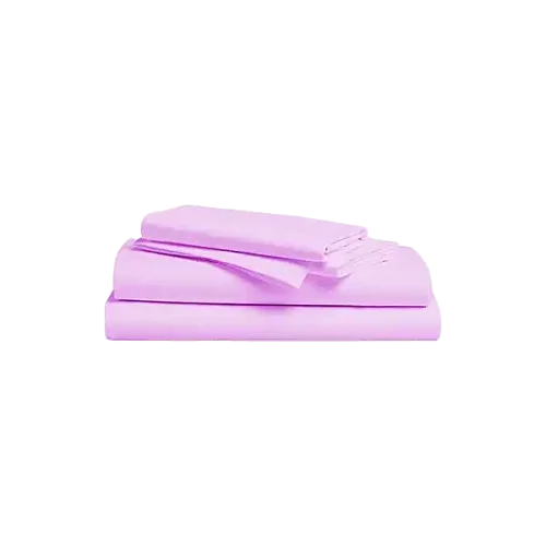 American 6 Pieces 6x6 100% Cotton Bedsheets - Pink