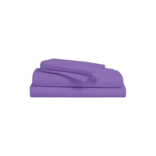 American 6 Pieces 6x6 100% Cotton Bedsheets - Purple