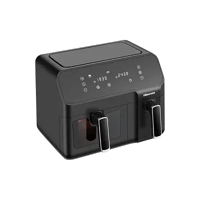 Hisense 8.6L [ 5.3L + 3.3L ] dual basket digital air fryer H09AFBK2S5