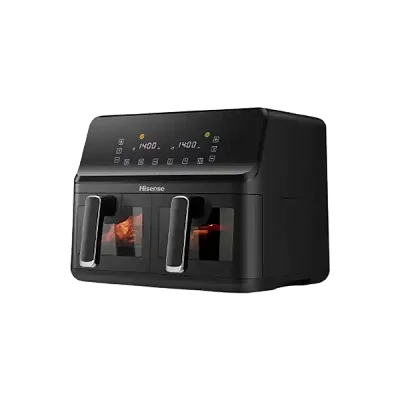 Hisense 8.6L Dual Airfryer with LED Touch Control Panel – Black