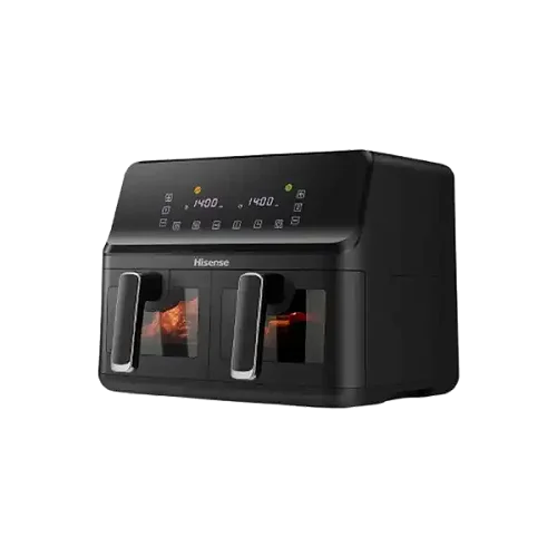 Hisense 8.6L Dual Airfryer with LED Touch Control Panel – Black