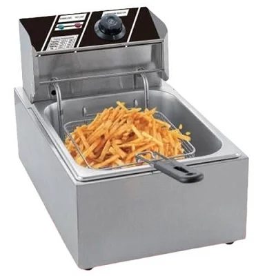 Maxplus 6 Litres Stainless Steel Electric Deep Fryer - Silver