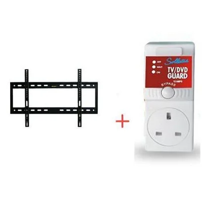 Sollatek Pack Of TV Mount 26" To 63" Plus TV Guard - Black