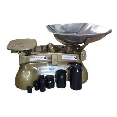 UNBS Certified Original Weighing Scale With 6 Stones - Gold
