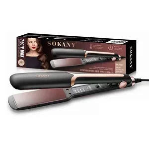Sokany Electric Hair Straightening Iron - Black..