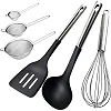 (13pcs) Set Of Board , Knives, Whisker, Squeezer, Spoon ,Sieves