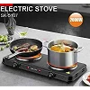 Sokany Double Solid Electric Hotplate - Black