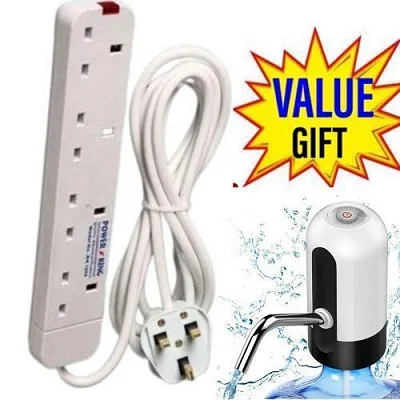Power King 4 Way Extension Cable With Water Dispenser Pump