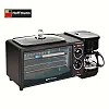 Hoffmans 3 in 1 Home Breakfast Machine Maker - Black