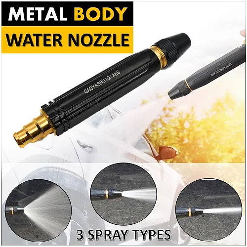 Pressure Nozzle Spray Water Gun - Black