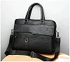 Jeep Buluo Leather Briefcase Bag - Black