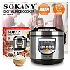 Sokany Electric Digital Rice Cooker 5L With Rice Measuring Cup