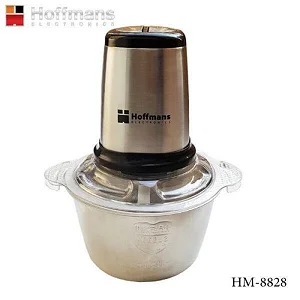 Hoffmans 2L Food Chopper, Meat Grinder Food Processor - Clear