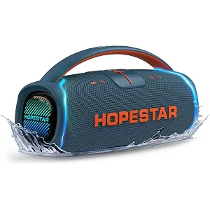 Hopestar Heavy Speaker with Wireless Mic 8H Playtime 30000mAh Battery - Black/Blue (Copy)