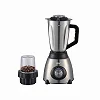 Digiwave 2 in 1 1.5L Stainless Steel Jar Blender and Plastic Dry Grinder Jar With Lid – DWBL-1211 500W - Silver & Black