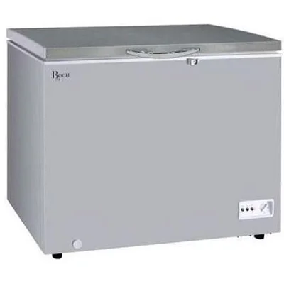 Roch 200 Litres Defrost Deep / Chest Freezer - Silver/Grey