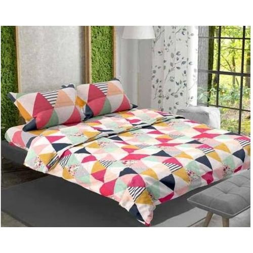 5*6 Duvet Set, 1 Duvet ,1 Bedsheet &amp; 2 Pillow Case  - Design May Vary multicolor