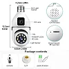 1080P Double Lens Wireless Bulb Camera Wifi Outdoor with Motion Detection