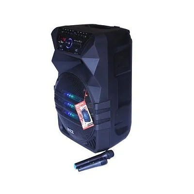 Jazz 15" Amplified Public Address System Speaker Rechargeable-Black.