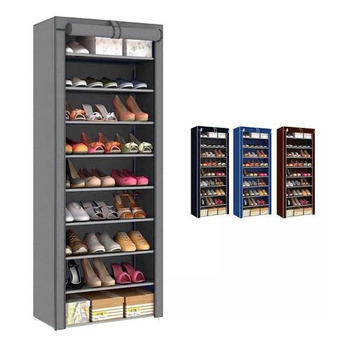 Shoe Rack Organizer 9 Tiers Dust-proof &amp; Stainless Steel