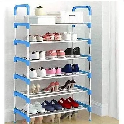 6 Tier Shoe Organizers Shoe Racks Organizer - Black