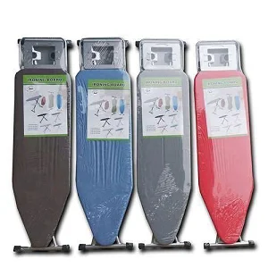 Large Size Foldable Ironing Board With Aluminum Stands - Multicolor