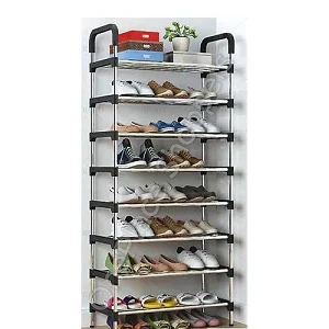 8 Layers Multi-Tier Stainless Steel Shoe Rack Shoe Organizer Closet Shoe Organizer