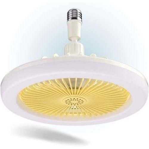 Led Multifunction Fan Light With Remote Control- Grey/White