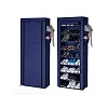 Shoe Rack Organizer 9 Layer Dust-proof & Stainless Steel - Multicolor