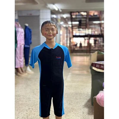 Kids swimsuit with a cap ( 5 - 12 years) - Multi color prints